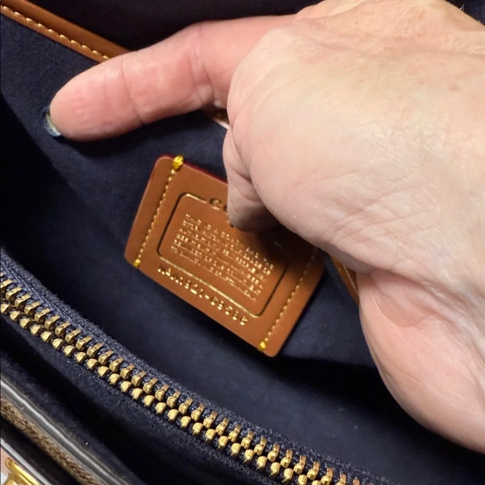 Coach Parker 18 Color Block Signature Canvas Convertible Handbag and Wallet - Picture 13 of 16